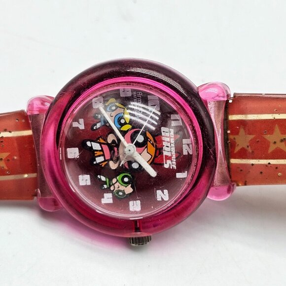 Powerpuff Girls Analog Watch For Kids Pink Red Star Strap Vintage READ ME - Picture 6 of 8